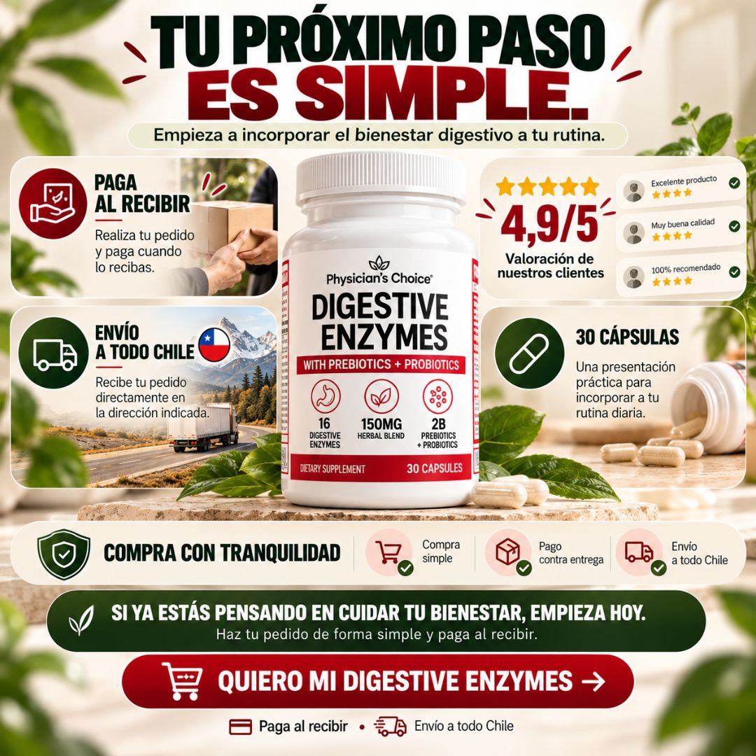 Enzimas Digestivas + Prebióticos y Probióticos | 30 Cápsulas